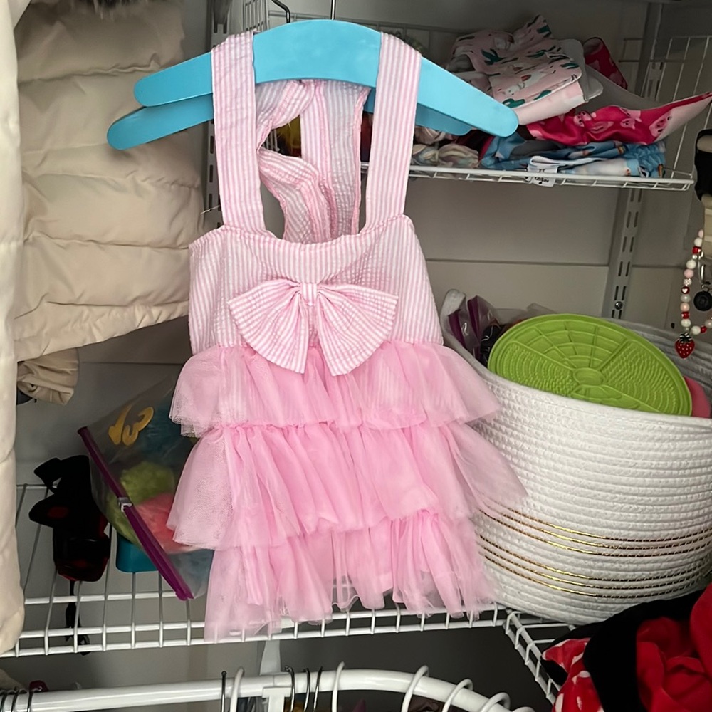 PINK DOG DRESS